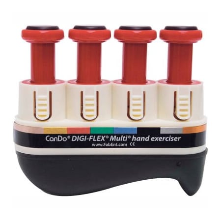 Fabrication Enterprises Digi-Flex Multi Hand Exerciser, Basic Starter Pack, Red, Light 673052